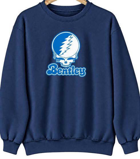 Bentley Stealie Premium Unisex Crewneck — Design: Bentley University — Navy