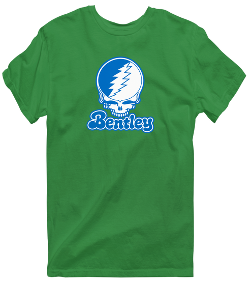 Bentley Stealie Premium Unisex T-Shirt — Design: Bentley University — Irish Green