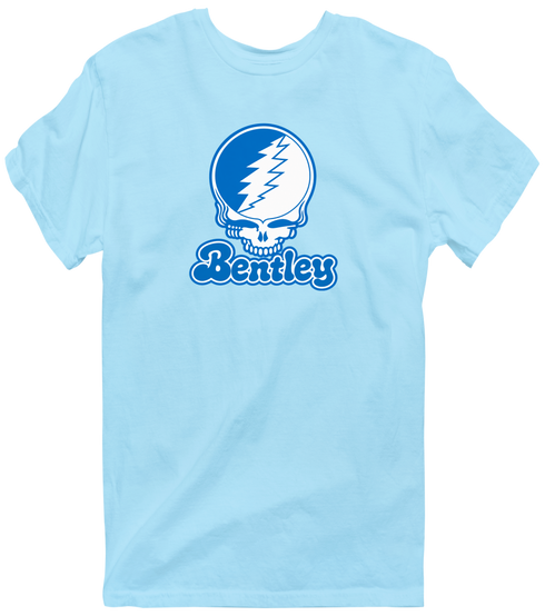 Bentley Stealie Premium Unisex T-Shirt — Design: Bentley University — Light Blue