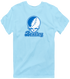 Bentley Stealie Premium Unisex T-Shirt — Design: Bentley University — Light Blue