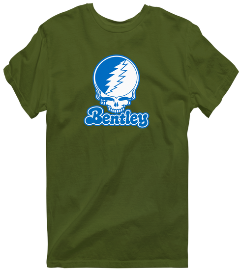 Bentley Stealie Premium Unisex T-Shirt — Design: Bentley University — Military Green