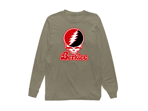 Berklee Stealie Premium Unisex Long-Sleeve — Design: Berklee College of Music — Sandstone