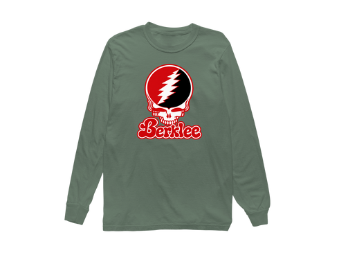 Berklee Stealie Premium Unisex Long-Sleeve — Design: Berklee College of Music — Light Green