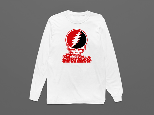 Berklee Stealie Premium Unisex Long-Sleeve — Design: Berklee College of Music — White