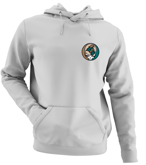 Coastal Carolina University - Premium Grateful Dead Left Chest Hoodie - Sport Grey - 9