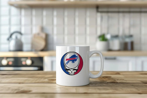 Grateful Dead - Buffalo Bills Stealie 15 Ounce Coffee Mug - StealieShop