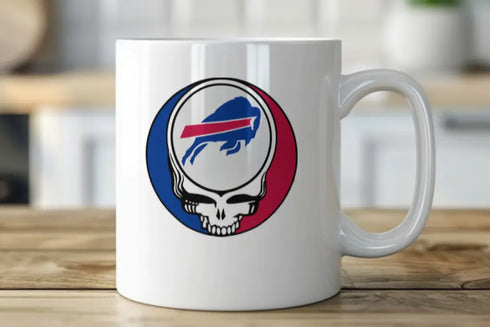Grateful Dead - Buffalo Bills Stealie 15 Ounce Coffee Mug - StealieShop