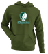 Binghamton Stealie Premium Unisex Hoodie — Design: Binghamton University — Military Green