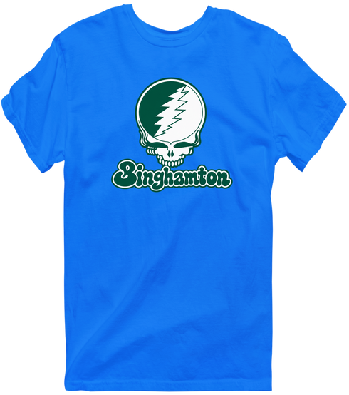Binghamton Stealie Premium Unisex T-Shirt — Design: Binghamton University — Royal