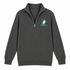 Binghamton Stealie Premium Unisex Quarter-Zip — Design: Binghamton University — Charcoal