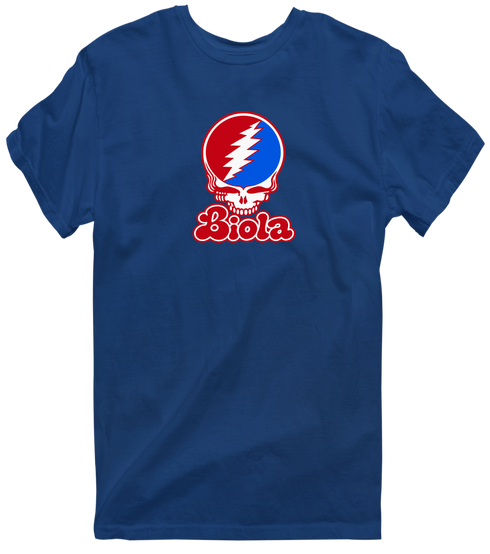 Biola Stealie Premium Unisex T-Shirt — Design: Biola University — Navy