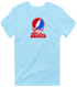 Biola Stealie Premium Unisex T-Shirt — Design: Biola University — Light Blue