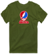 Biola Stealie Premium Unisex T-Shirt — Design: Biola University — Military Green