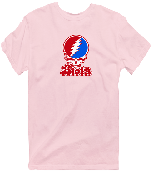 Biola Stealie Premium Unisex T-Shirt — Design: Biola University — Light Pink