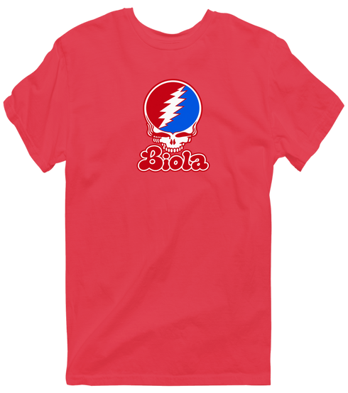 Biola Stealie Premium Unisex T-Shirt — Design: Biola University — Heather Red