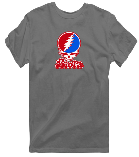 Biola Stealie Premium Unisex T-Shirt — Design: Biola University — Charcoal