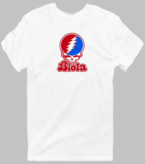 Biola Stealie Premium Unisex T-Shirt — Design: Biola University — White