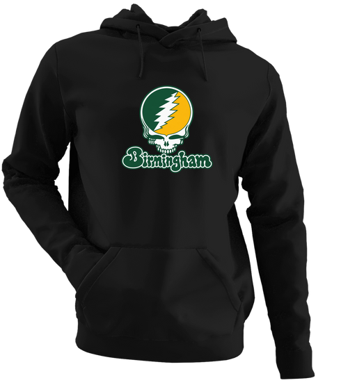 Birmingham Stealie Premium Unisex Hoodie — Design: Alabama at Birmingham University of — Black