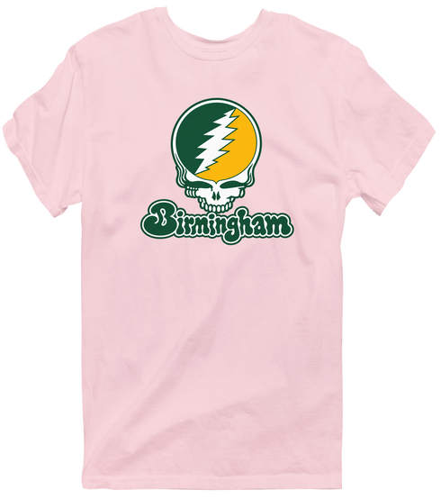 Birmingham Stealie Premium Unisex T-Shirt — Design: Alabama at Birmingham University of — Light Pink