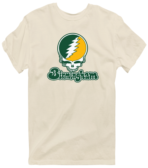 Birmingham Stealie Premium Unisex T-Shirt — Design: Alabama at Birmingham University of — Sand
