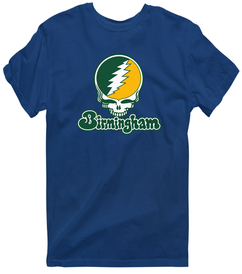Birmingham Stealie Premium Unisex T-Shirt — Design: Alabama at Birmingham University of — Navy