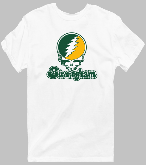Birmingham Stealie Premium Unisex T-Shirt — Design: Alabama at Birmingham University of — White