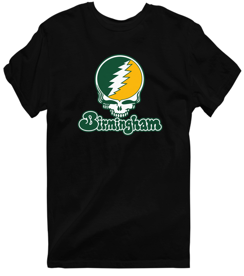 Birmingham Stealie Premium Unisex T-Shirt — Design: Alabama at Birmingham University of — Black