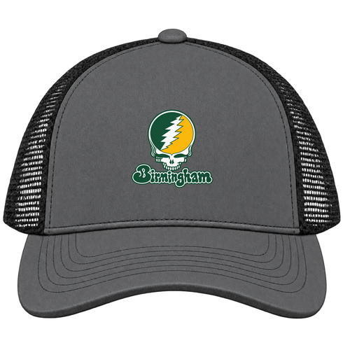 Birmingham Stealie Premium Unisex Trucker Cap — Design: Alabama at Birmingham University of — Charcoal/Black