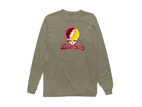 Bloomsburg Stealie Premium Unisex Long-Sleeve — Design: Bloomsburg University — Sandstone
