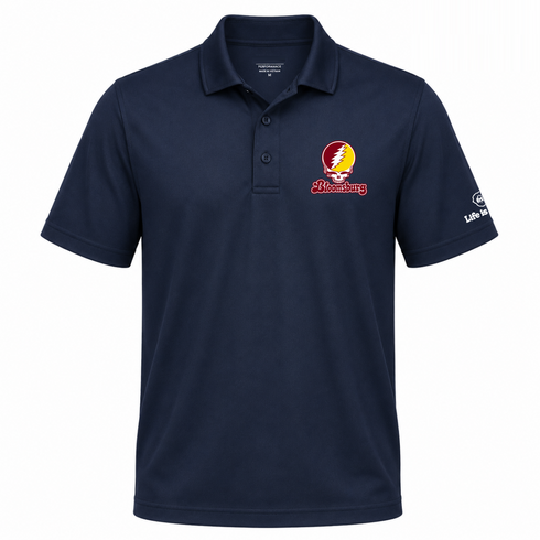 Bloomsburg Stealie Premium Unisex Polo — Design: Bloomsburg University — Navy