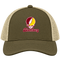 Bloomsburg Stealie Premium Unisex Trucker Cap — Design: Bloomsburg University — Moss/Khaki
