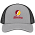 Bloomsburg Stealie Premium Unisex Trucker Cap — Design: Bloomsburg University — Heather Grey/Black
