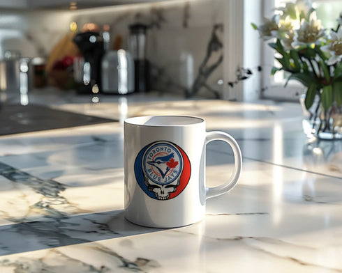 Grateful Dead - Toronto Blue Jays Stealie 15 Ounce Coffee Mug - StealieShop