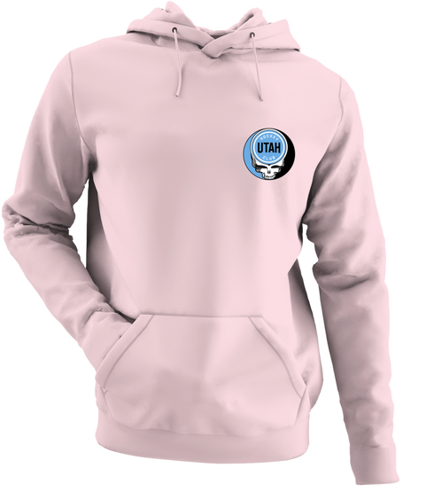 Utah Hockey Club - Premium Grateful Dead Left Chest Hoodie - Light Pink - 4
