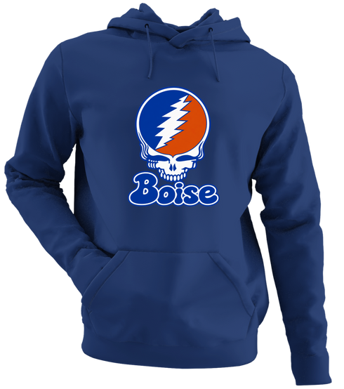 Boise Stealie Premium Unisex Hoodie — Design: Boise State University — Navy