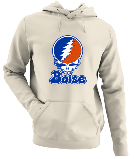 Boise Stealie Premium Unisex Hoodie — Design: Boise State University — Sand