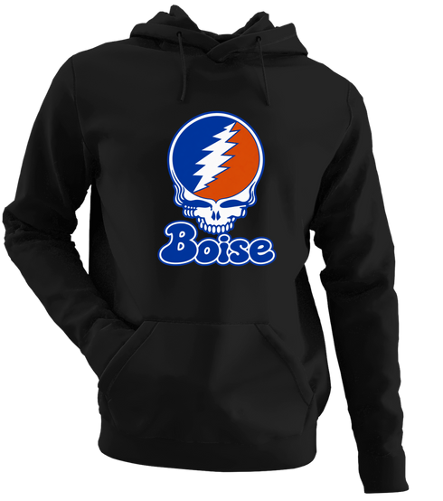 Boise Stealie Premium Unisex Hoodie — Design: Boise State University — Black