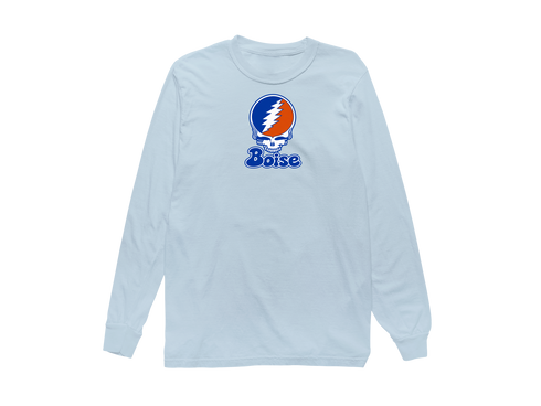 Boise Stealie Premium Unisex Long-Sleeve — Design: Boise State University — Chambray