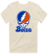 Boise Stealie Premium Unisex T-Shirt — Design: Boise State University — Sand