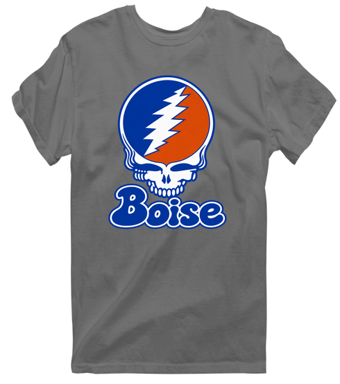 Boise Stealie Premium Unisex T-Shirt — Design: Boise State University — Charcoal