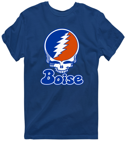 Boise Stealie Premium Unisex T-Shirt — Design: Boise State University — Navy