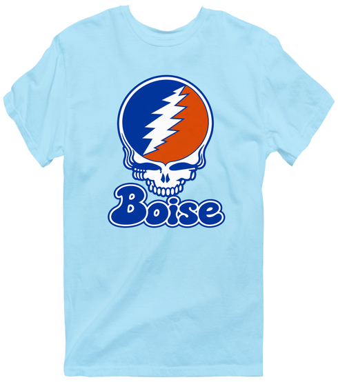 Boise Stealie Premium Unisex T-Shirt — Design: Boise State University — Light Blue