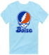 Boise Stealie Premium Unisex T-Shirt — Design: Boise State University — Light Blue
