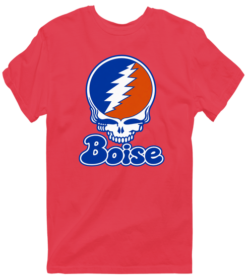 Boise Stealie Premium Unisex T-Shirt — Design: Boise State University — Heather Red