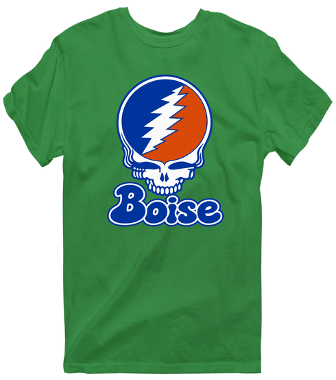 Boise Stealie Premium Unisex T-Shirt — Design: Boise State University — Irish Green