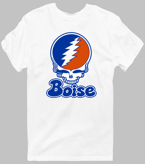 Boise Stealie Premium Unisex T-Shirt — Design: Boise State University — White