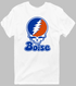 Boise Stealie Premium Unisex T-Shirt — Design: Boise State University — White