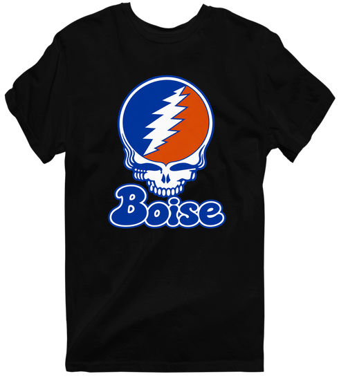 Boise Stealie Premium Unisex T-Shirt — Design: Boise State University — Black