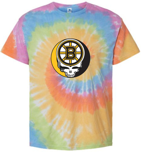 Boston Bruins Stealie Tie-Dye T-Shirt