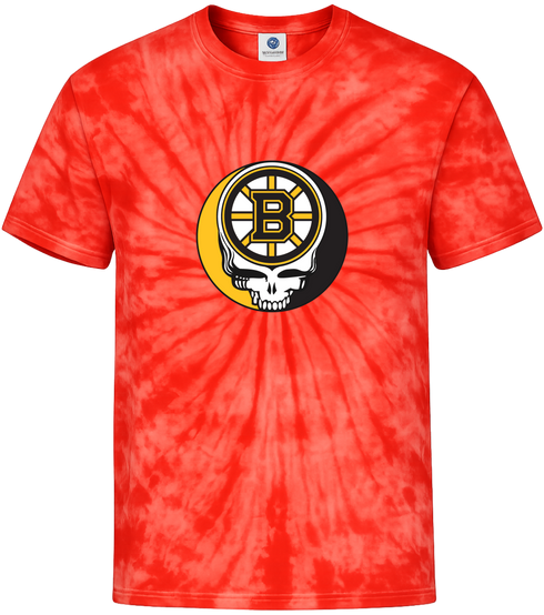 Boston Bruins Stealie Tie-Dye T-Shirt